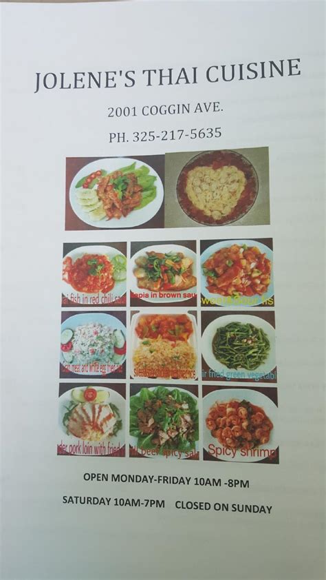 Jolene's thai cuisine Jolene's Thai Cuisine, บราวน์วูด: ดู11 รีวิวที่เป็นกลางJolene's Thai Cuisine ที่ได้รับการจัดอันดับเป็นอันดับที่ 4